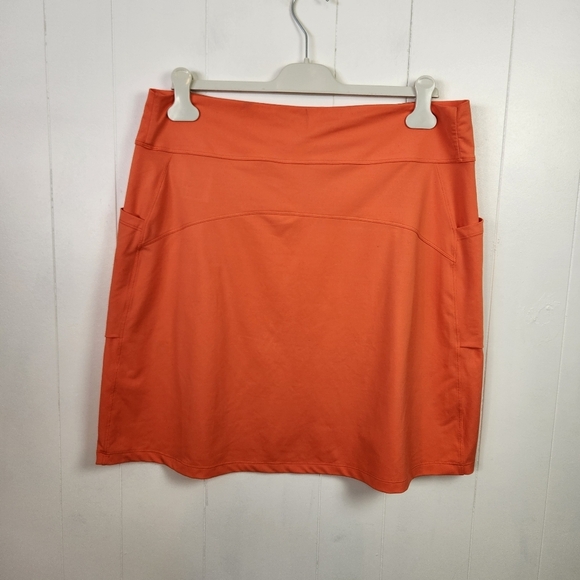 Arc'Teryx Orange Activewear Skirt Stretch Pockets Size Large Active Hiking - Picture 2 of 8